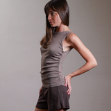 Gathered Tank 100% Cotton