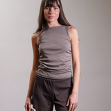 Gathered Tank 100% Cotton