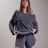 Oversized Off Shoulder Top 100% Cotton