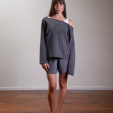 Oversized Off Shoulder Top 100% Cotton