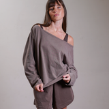 Oversized Off Shoulder Top 100% Cotton