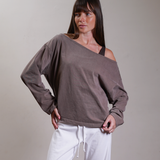 Oversized Off Shoulder Top 100% Cotton