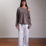 Oversized Off Shoulder Top 100% Cotton