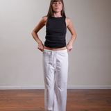 Cropped Rugby Pants 100% Cotton
