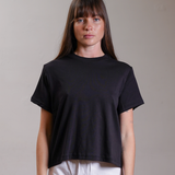 Boxy Short-Sleeve Tee 100% Cotton