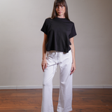 Boxy Short-Sleeve Tee 100% Cotton