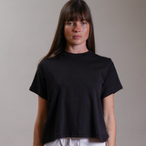 Boxy Short-Sleeve Tee 100% Cotton