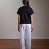 Boxy Short-Sleeve Tee 100% Cotton