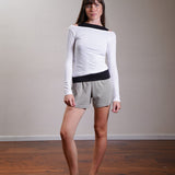 Off Shoulder Jersey Fitted Top 100% Cotton