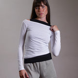 Off Shoulder Jersey Fitted Top 100% Cotton
