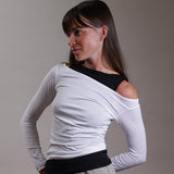 Off Shoulder Jersey Fitted Top 100% Cotton