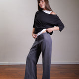 Off-Shoulder Jersey Slouch Top 100% Cotton