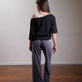 Off-Shoulder Jersey Slouch Top 100% Cotton
