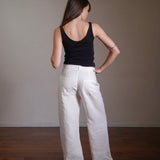 Pleated Linen Trousers 100% Linen