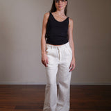 Pleated Linen Trousers 100% Linen