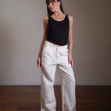 Pleated Linen Trousers 100% Linen