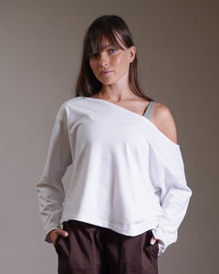 Oversized Off Shoulder Top 100% Cotton