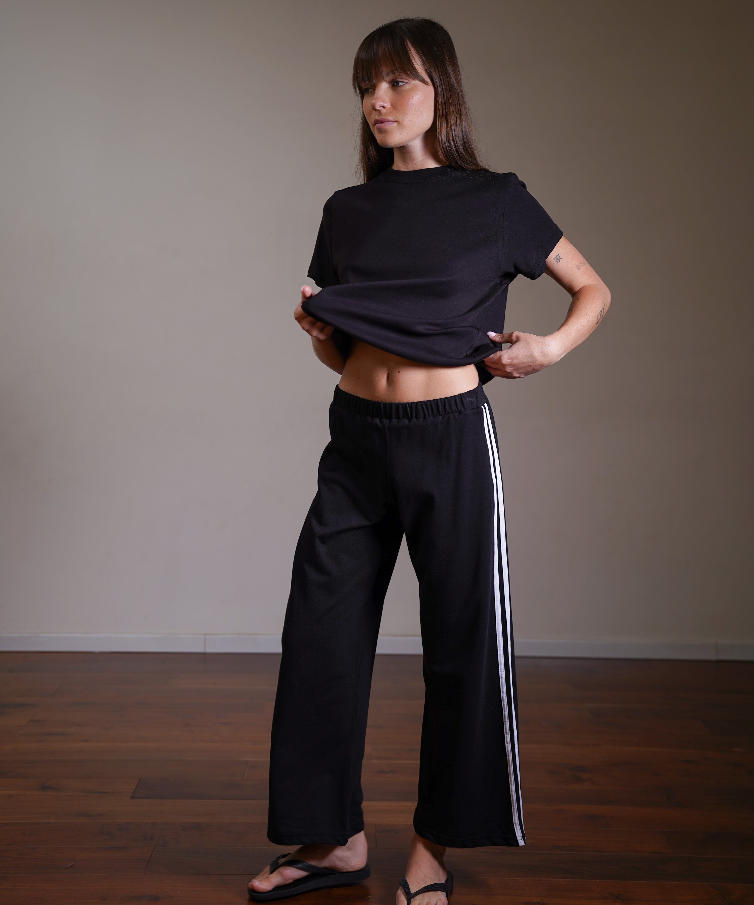 Side Stripe Pants 100% Cotton