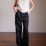 Pleated Linen Trousers 100% Linen