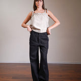 Pleated Linen Trousers 100% Linen