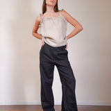 Pleated Linen Trousers 100% Linen