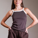Ringer Cami Tank 100% Cotton