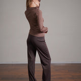 חולצת קולר ארוכה 100% כותנה