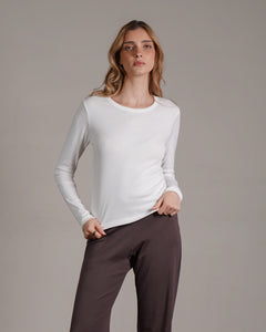 חולצת בייסיק ארוכה 100% כותנה