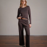 מכנס יוגה קרופ 100% כותנה