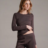 חולצת בייסיק ארוכה 100% כותנה