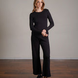 מכנס יוגה קרופ 100% כותנה