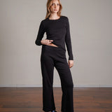 מכנס יוגה קרופ 100% כותנה