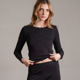 חולצת בייסיק ארוכה 100% כותנה