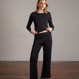 מכנס יוגה קרופ 100% כותנה