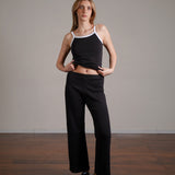 מכנס יוגה קרופ 100% כותנה