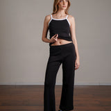 מכנס יוגה קרופ 100% כותנה