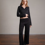 חולצת קולר ארוכה 100% כותנה