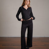 חולצת קולר ארוכה 100% כותנה