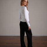 חולצת בייסיק ארוכה 100% כותנה