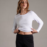 חולצת בייסיק ארוכה 100% כותנה