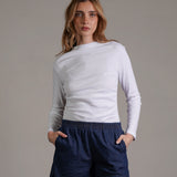 חולצה עם כיווצים 100% כותנה