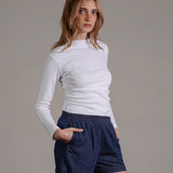 חולצה עם כיווצים 100% כותנה