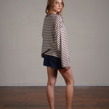 חולצת פסים שרוול ארוך 100% כותנה