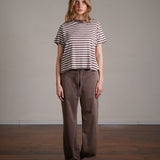 חולצת פסים שרוול קצר 100% כותנה