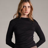 חולצה עם כיווצים 100% כותנה