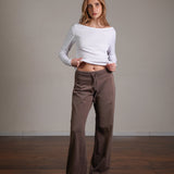 חולצת אוף שולדר שרוול ארוך 100% כותנה