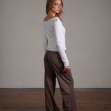 חולצת אוף שולדר שרוול ארוך 100% כותנה