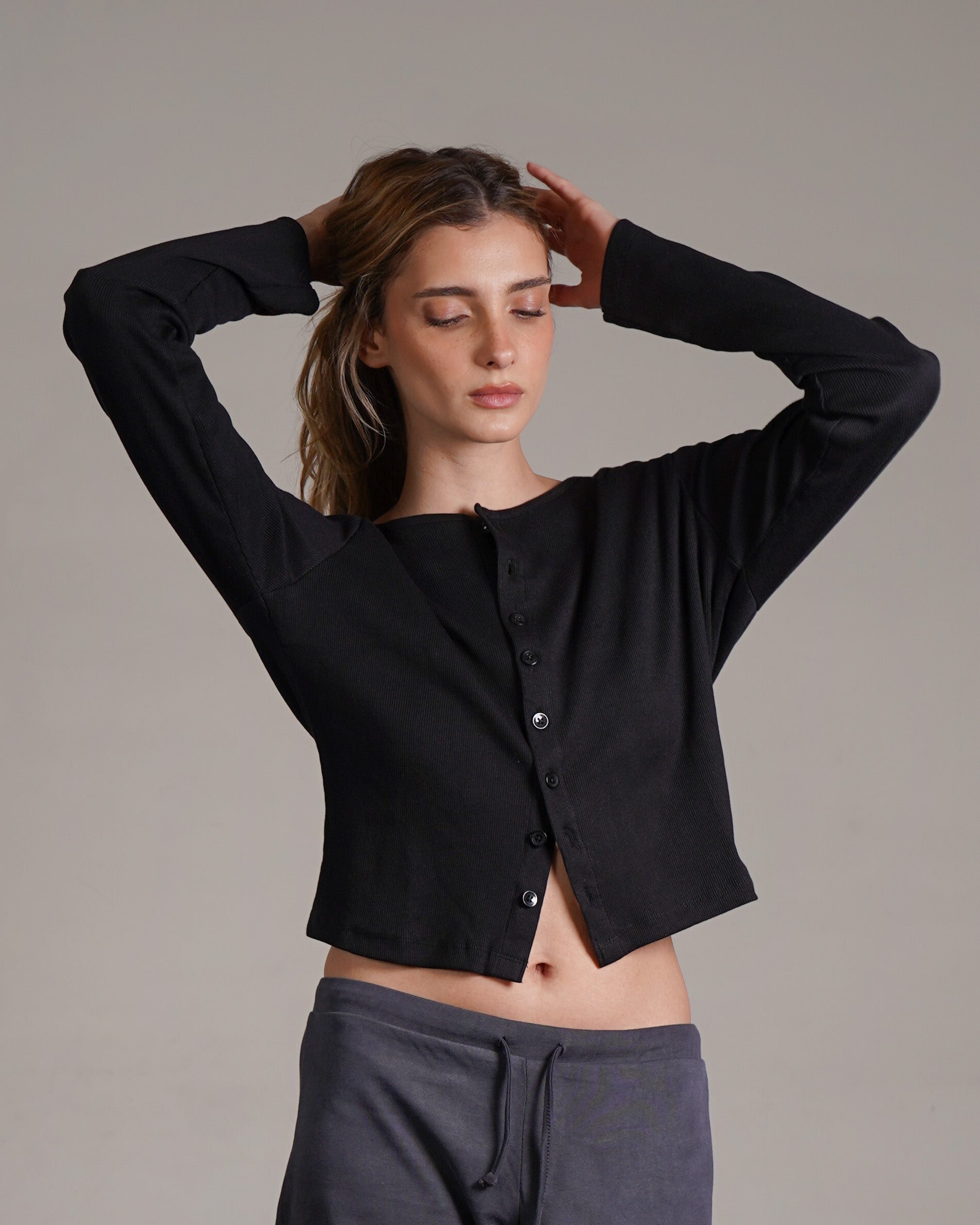 Cardigan 100% Cotton, detail view