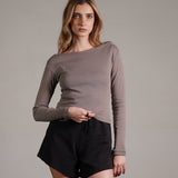 חולצת אוף שולדר שרוול ארוך 100% כותנה