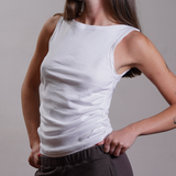 Gathered Tank 100% Cotton